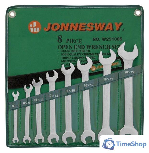 Набор ключей Jonnesway W25108S (8 предметов) - Изображение №1 — Интернет-магазин Time-Shop