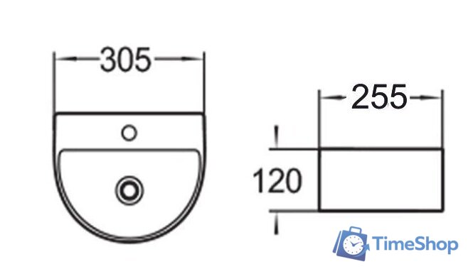 Умывальник SantiLine SL-2007 - Изображение №2 — Интернет-магазин Time-Shop
