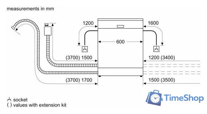 Встраиваемая посудомоечная машина Siemens SN63HX14CE - Изображение №5 — Интернет-магазин Time-Shop