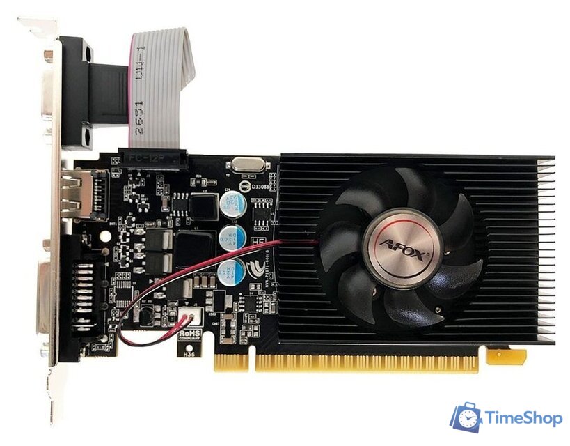 Видеокарта AFOX GeForce GT 610 2GB DDR3 AF610-2048D3L7-V6 - Изображение №1 — Интернет-магазин Time-Shop