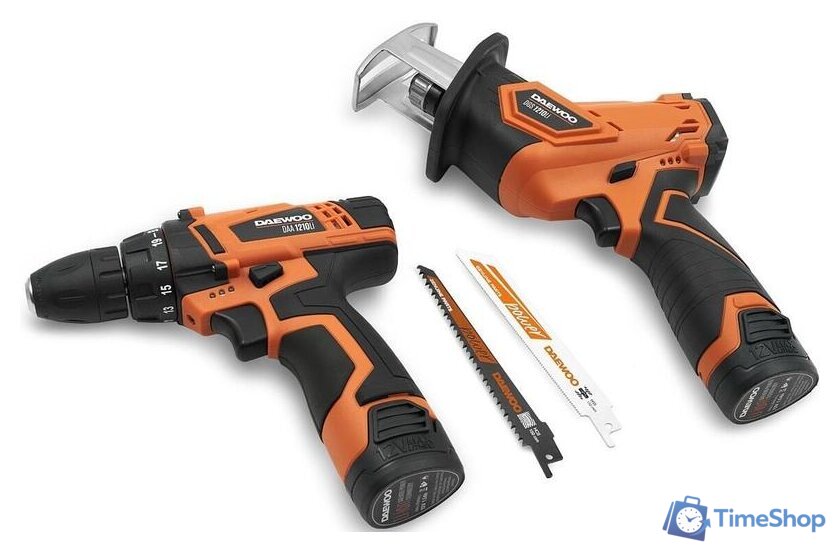  Daewoo Power DGA 1220Li SET (шуруповерт, сабельная пила, 2 АКБ, сумка) - Изображение №4 — Интернет-магазин Time-Shop