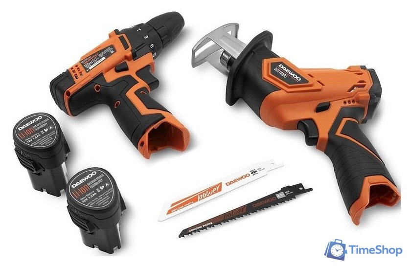  Daewoo Power DGA 1220Li SET (шуруповерт, сабельная пила, 2 АКБ, сумка) - Изображение №2 — Интернет-магазин Time-Shop