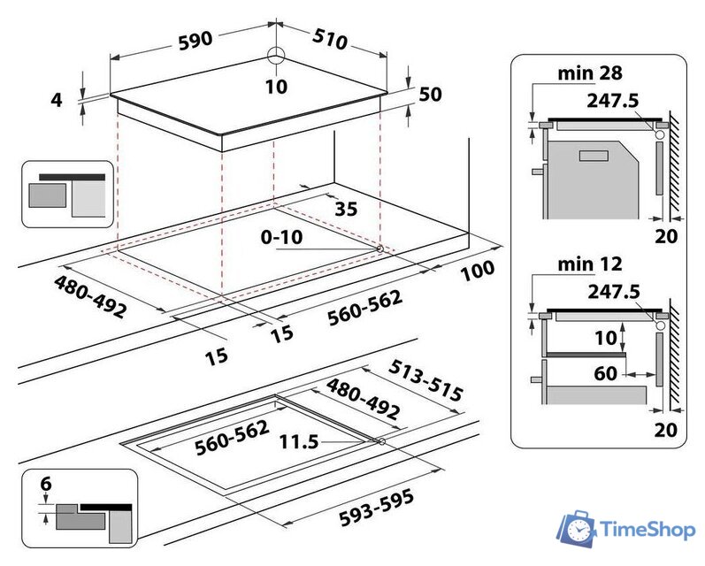 Варочная панель Whirlpool WF S3660 CPNE - Изображение №11 — Интернет-магазин Time-Shop