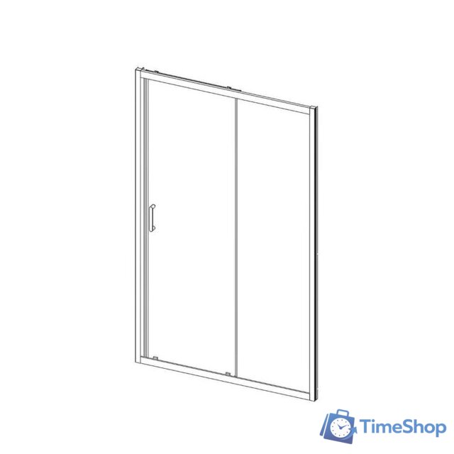 Душевая дверь Vincea Alpha VDS-3AL100CL (хром/прозрачное) - Изображение №6 — Интернет-магазин Time-Shop