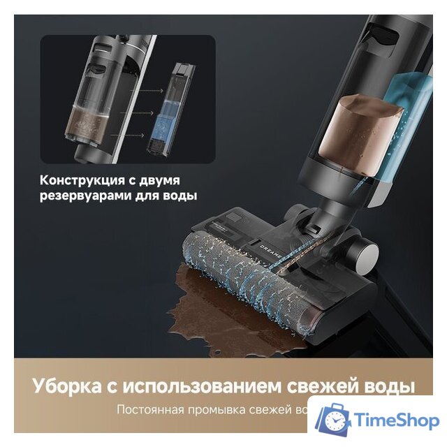 Пылесос Dreame G10 Combo Wet and Dry Vacuum HHV11A (евровилка, черный) - Изображение №9 — Интернет-магазин Time-Shop
