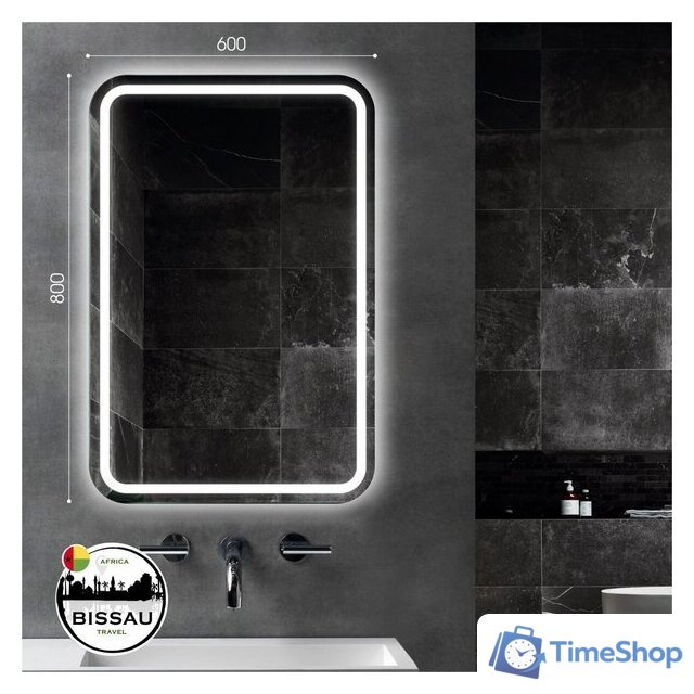  Алмаз-Люкс Зеркало Bissau 8060-6 80x60 - Изображение №5 — Интернет-магазин Time-Shop