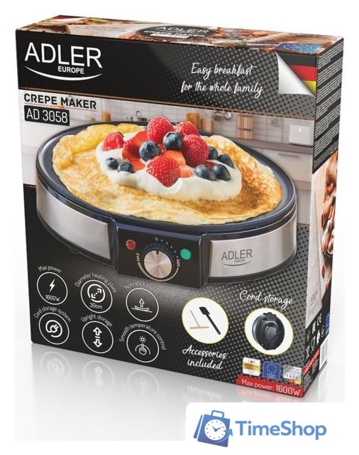 Блинница Adler AD 3058 - Изображение №12 — Интернет-магазин Time-Shop