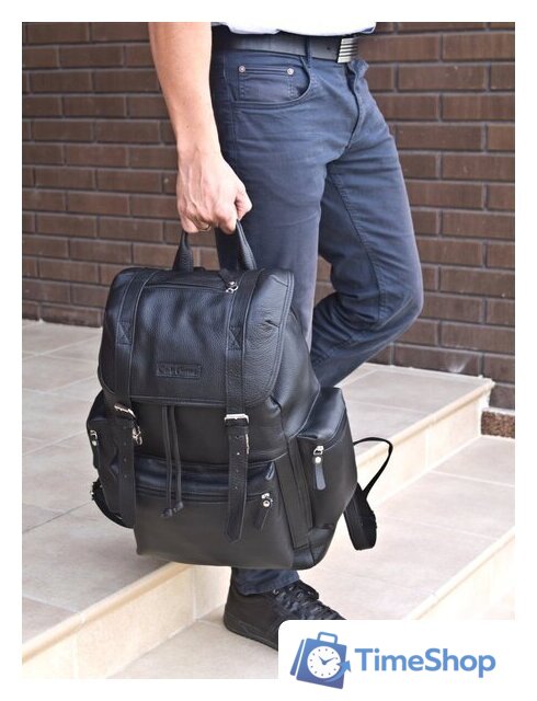 Городской рюкзак Carlo Gattini Classico Voltaggio 3091-04 (темно-коричневый) - Изображение №8 — Интернет-магазин Time-Shop