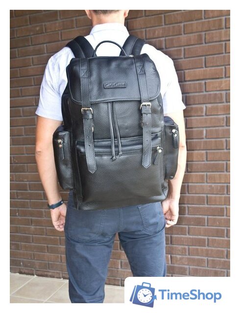 Городской рюкзак Carlo Gattini Classico Voltaggio 3091-04 (темно-коричневый) - Изображение №7 — Интернет-магазин Time-Shop