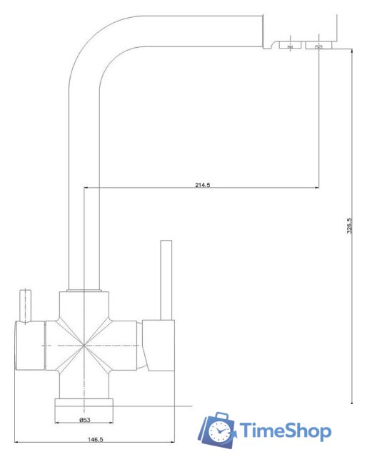 Смеситель Lauter Drop 21АМ611971 - Изображение №2 — Интернет-магазин Time-Shop