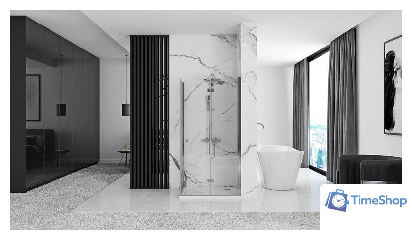 Душевая дверь Rea Fold Modul 70 N2 (хром/прозрачное стекло) - Изображение №3 — Интернет-магазин Time-Shop