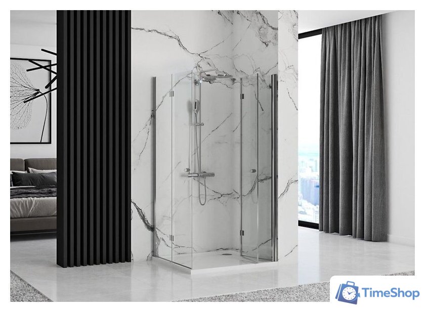 Душевая дверь Rea Fold Modul 70 N2 (хром/прозрачное стекло) - Изображение №2 — Интернет-магазин Time-Shop