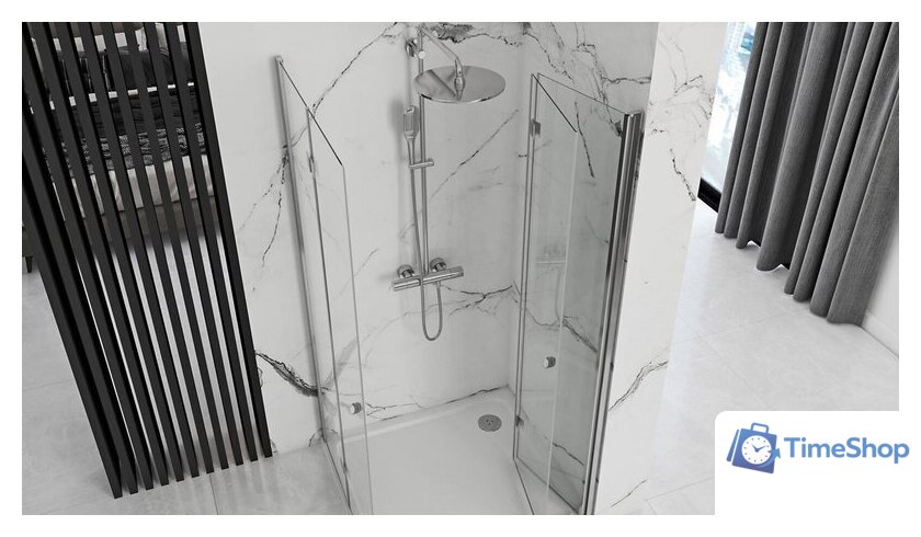 Душевая дверь Rea Fold Modul 70 N2 (хром/прозрачное стекло) - Изображение №6 — Интернет-магазин Time-Shop