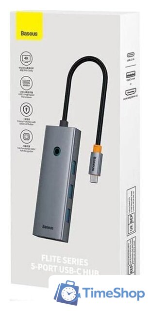 Док-станция Baseus Flite Series 4-Port USB-C Hub B00052809813-00 - Изображение №4 — Интернет-магазин Time-Shop