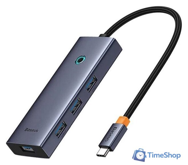 Док-станция Baseus Flite Series 4-Port USB-C Hub B00052809813-00 - Изображение №1 — Интернет-магазин Time-Shop