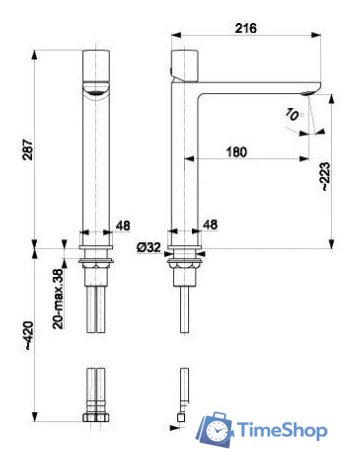 Смеситель Armatura Morganit 4922-612-00 - Изображение №2 — Интернет-магазин Time-Shop