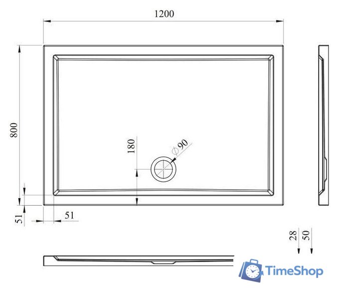 Душевой поддон Lavinia Boho One 37017120 120х80 - Изображение №7 — Интернет-магазин Time-Shop