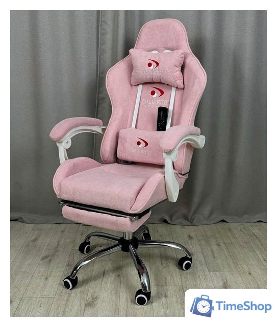 Игровое (геймерское) кресло Calviano Avanti Ultimato (pink fabric) - Изображение №7 — Интернет-магазин Time-Shop