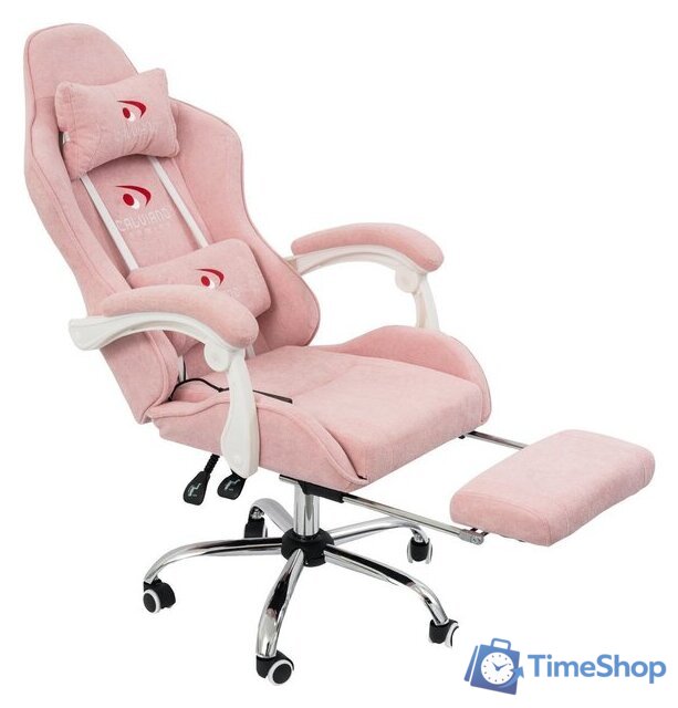 Игровое (геймерское) кресло Calviano Avanti Ultimato (pink fabric) - Изображение №3 — Интернет-магазин Time-Shop