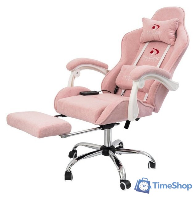 Игровое (геймерское) кресло Calviano Avanti Ultimato (pink fabric) - Изображение №6 — Интернет-магазин Time-Shop