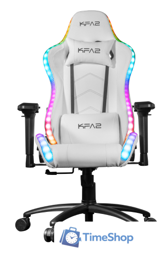 Игровое (геймерское) кресло KFA2 01 RGB SE (белый) - Изображение №1 — Интернет-магазин Time-Shop