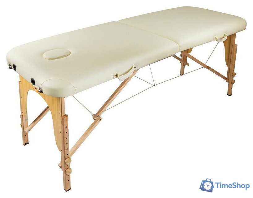 Массажный стол Atlas Sport складной 2-с деревянный 70 см (бежевый) - Изображение №1 — Интернет-магазин Time-Shop