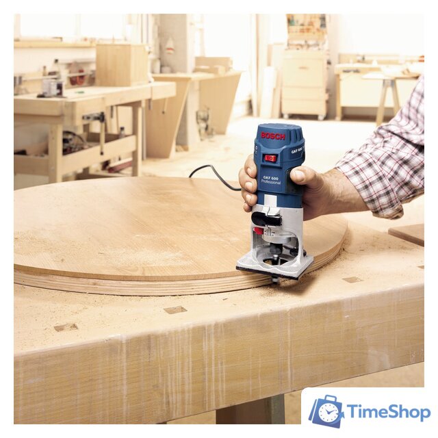 Кромочно-петельный фрезер Bosch GKF 600 Professional (060160A100) - Изображение №7 — Интернет-магазин Time-Shop