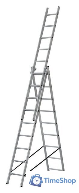 Лестница-помост FIT Трехсекционная алюминиевая 65434 - Изображение №1 — Интернет-магазин Time-Shop