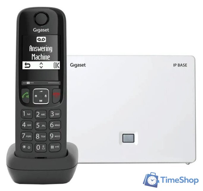 IP-телефон Gigaset AS690A Ip Base (черный) - Изображение №1 — Интернет-магазин Time-Shop