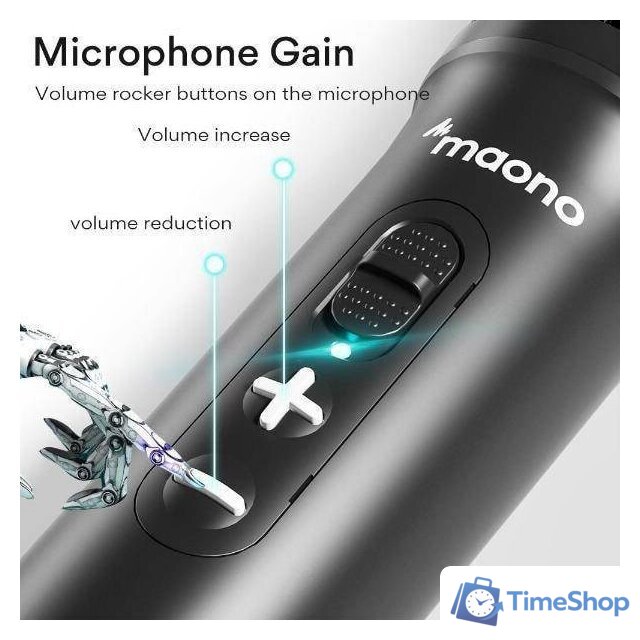 Проводной микрофон Maono AU-HD300S - Изображение №2 — Интернет-магазин Time-Shop