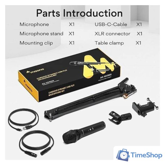 Проводной микрофон Maono AU-HD300S - Изображение №6 — Интернет-магазин Time-Shop