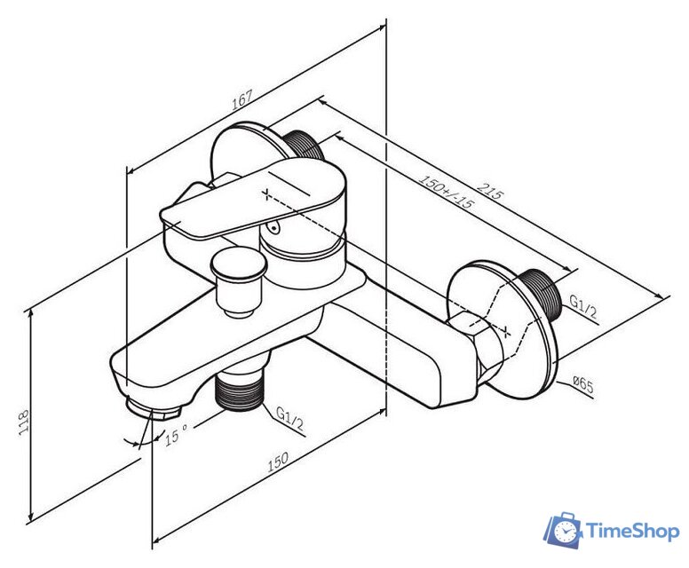 Смеситель AM.PM Crave F9C10000 - Изображение №9 — Интернет-магазин Time-Shop