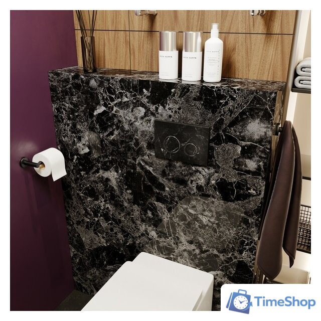 Инсталляция для унитаза Lavinia Boho Relfix 5 в 1 77010056 (greek black искусствен. камень) - Изображение №3 — Интернет-магазин Time-Shop