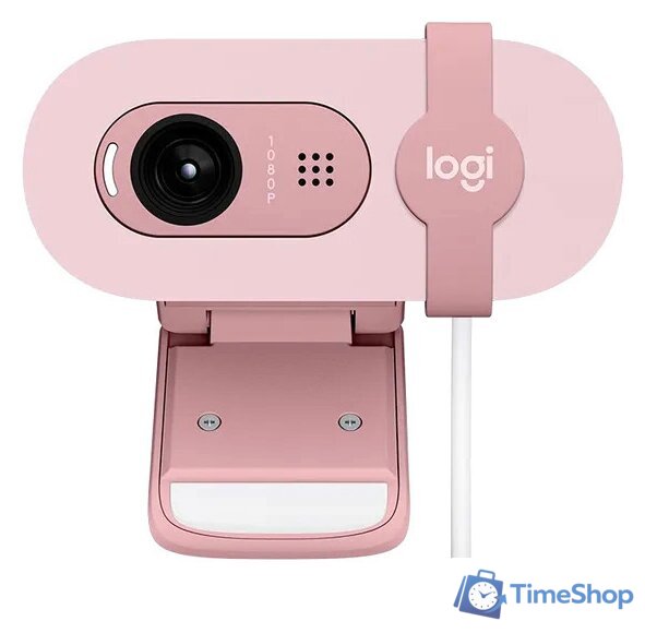 Веб-камера Logitech Brio 100 (розовый) - Изображение №1 — Интернет-магазин Time-Shop