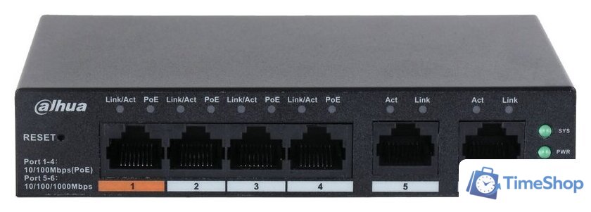 Настраиваемый коммутатор Dahua CS4006-4ET-60 - Изображение №2 — Интернет-магазин Time-Shop