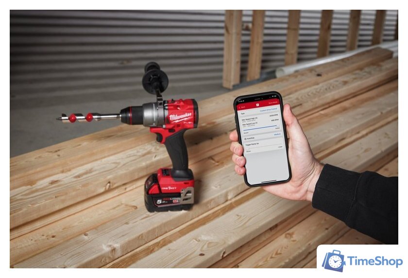 Ударная дрель-шуруповерт Milwaukee M18 ONEPD3-0X 4933492798 (без АКБ, кейс) - Изображение №8 — Интернет-магазин Time-Shop