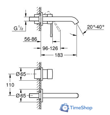 Смеситель Grohe Essence New 19408GN1 (холодный рассвет, матовый) - Изображение №2 — Интернет-магазин Time-Shop