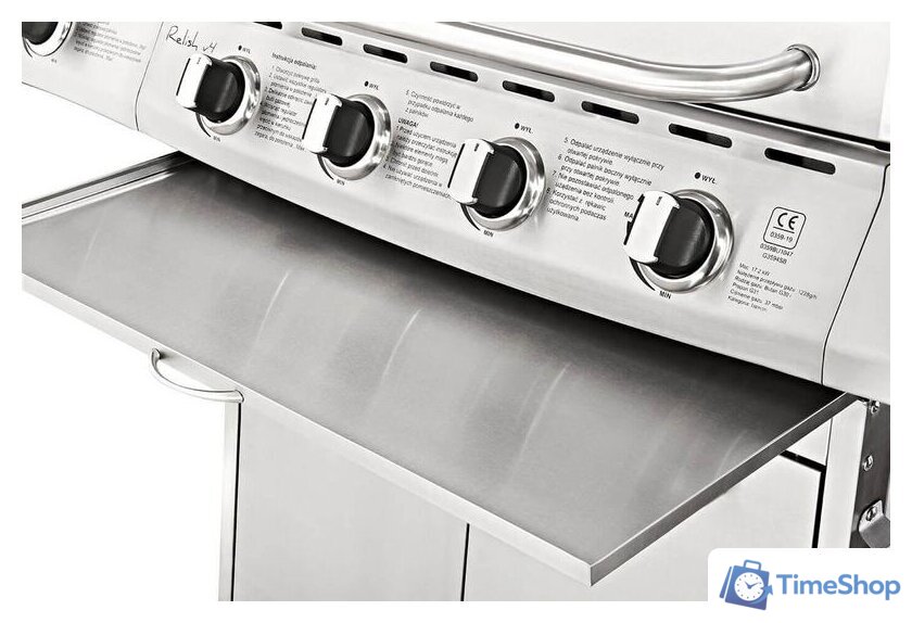 Газовый гриль для дачи Koler Relish v4 (серебристый) - Изображение №8 — Интернет-магазин Time-Shop