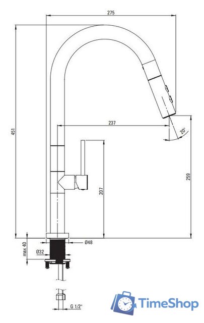 Смеситель Deante Olfato BQO N72M - Изображение №11 — Интернет-магазин Time-Shop