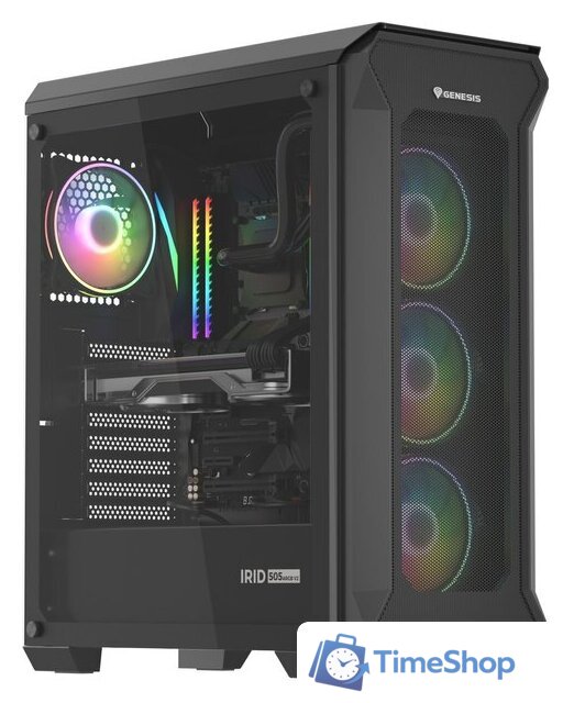 Корпус Genesis Irid 505 V2 ARGB Black NPC-1518 - Изображение №18 — Интернет-магазин Time-Shop