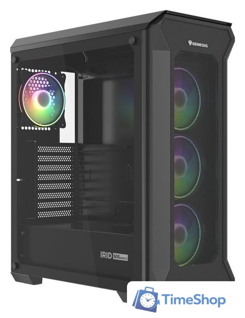 Корпус Genesis Irid 505 V2 ARGB Black NPC-1518 - Изображение №1 — Интернет-магазин Time-Shop