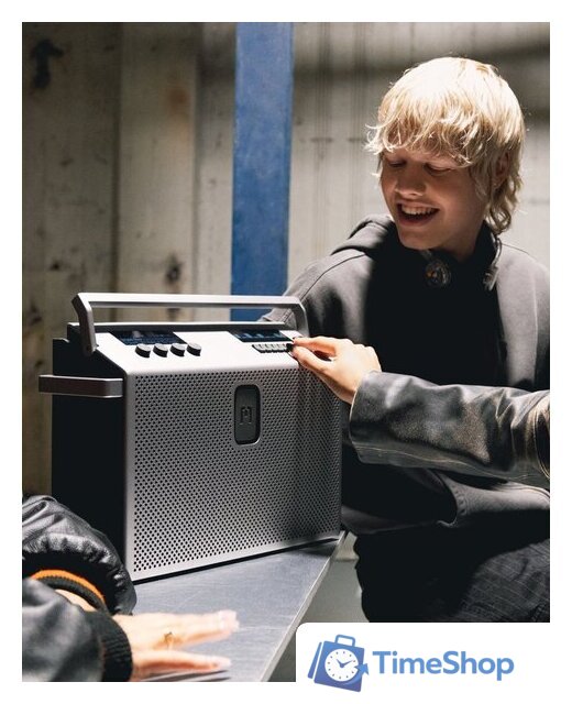 Беспроводная колонка Defunc Mondo BT Speaker Large (серебристый) - Изображение №5 — Интернет-магазин Time-Shop