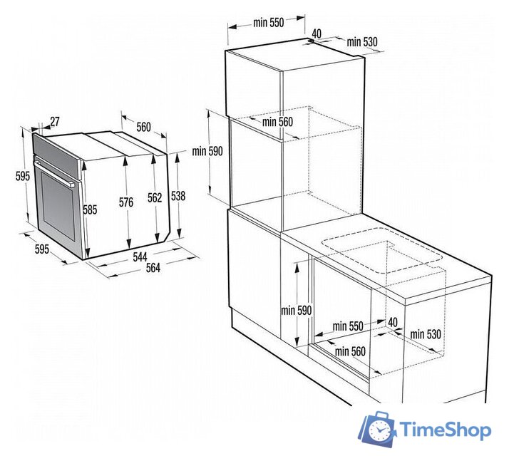 Электрический духовой шкаф Gorenje BP6138B - Изображение №6 — Интернет-магазин Time-Shop