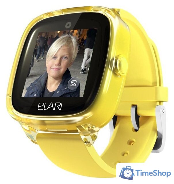 Детские умные часы Elari KidPhone Fresh 4G (желтый) - Изображение №2 — Интернет-магазин Time-Shop