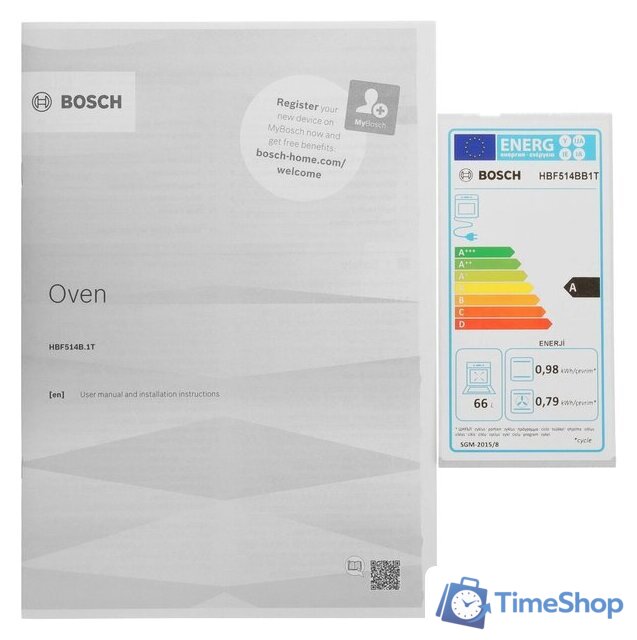 Электрический духовой шкаф Bosch Serie 4 HBF514BB1T - Изображение №10 — Интернет-магазин Time-Shop