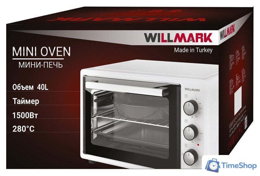 Мини-печь Willmark WOF-405W - Изображение №6 — Интернет-магазин Time-Shop