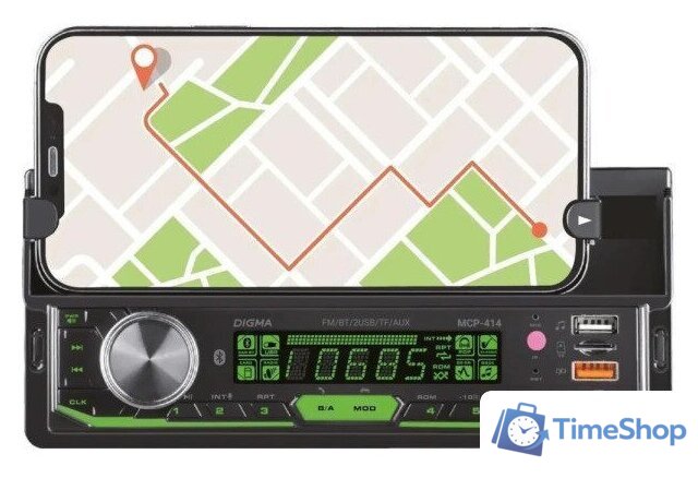 USB-магнитола Digma MCP-414 - Изображение №1 — Интернет-магазин Time-Shop