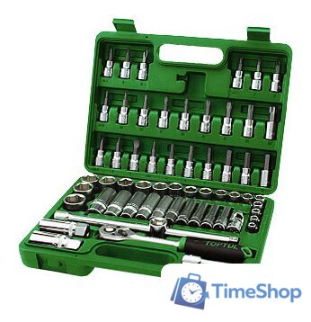 Набор трещотка с головками и битами Toptul GCAI6001 60 предметов - Изображение №1 — Интернет-магазин Time-Shop