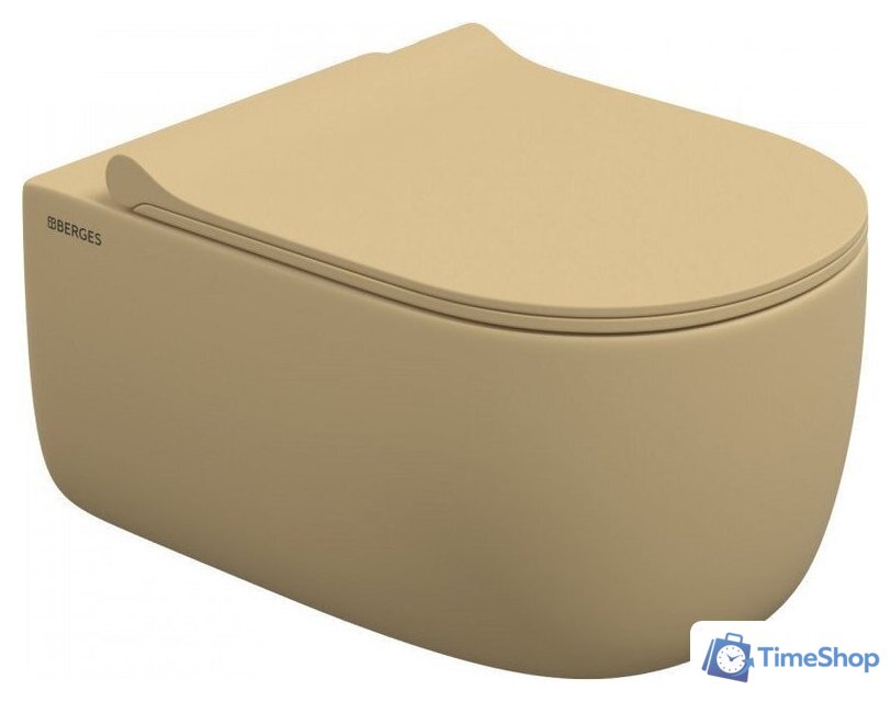 Унитаз подвесной Berges Wasserhaus Ego XL Rimless 083211 (с сиденьем) - Изображение №1 — Интернет-магазин Time-Shop