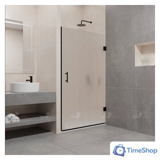 Душевая дверь RGW PA-06 B 41080609-14 90 (черный/прозрачное стекло) - Изображение №1 — Интернет-магазин Time-Shop
